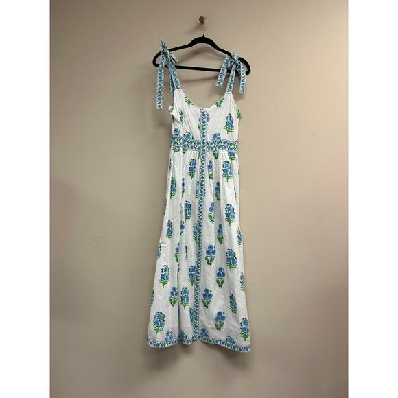 PINK CITY PRINTS Cyan Magnolia Maree Dress Size S - NWT - Picture 4 of 5
